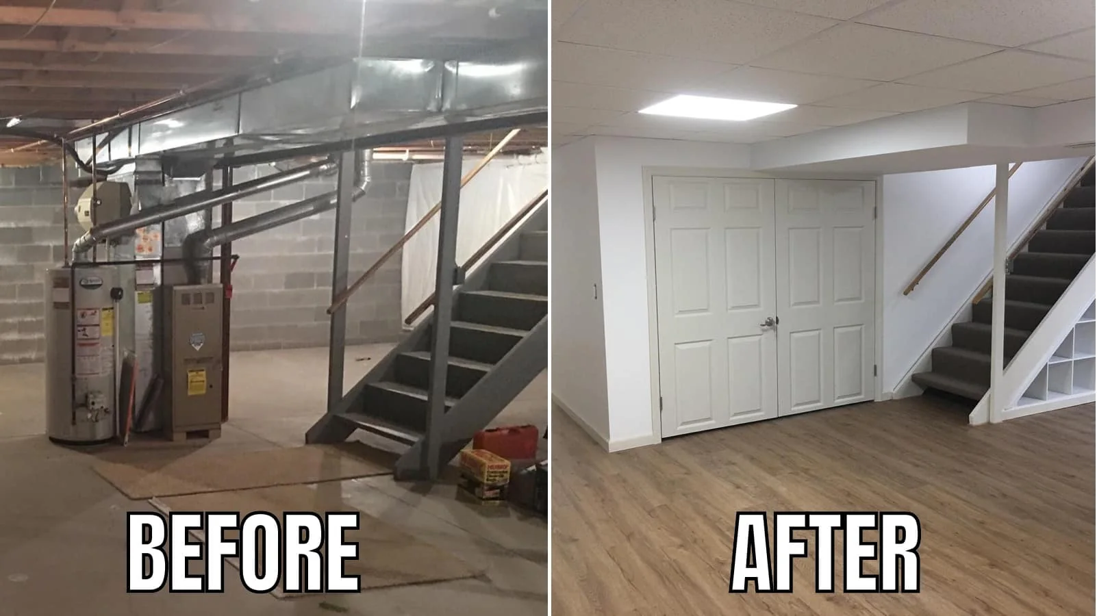 Completed home improvement project