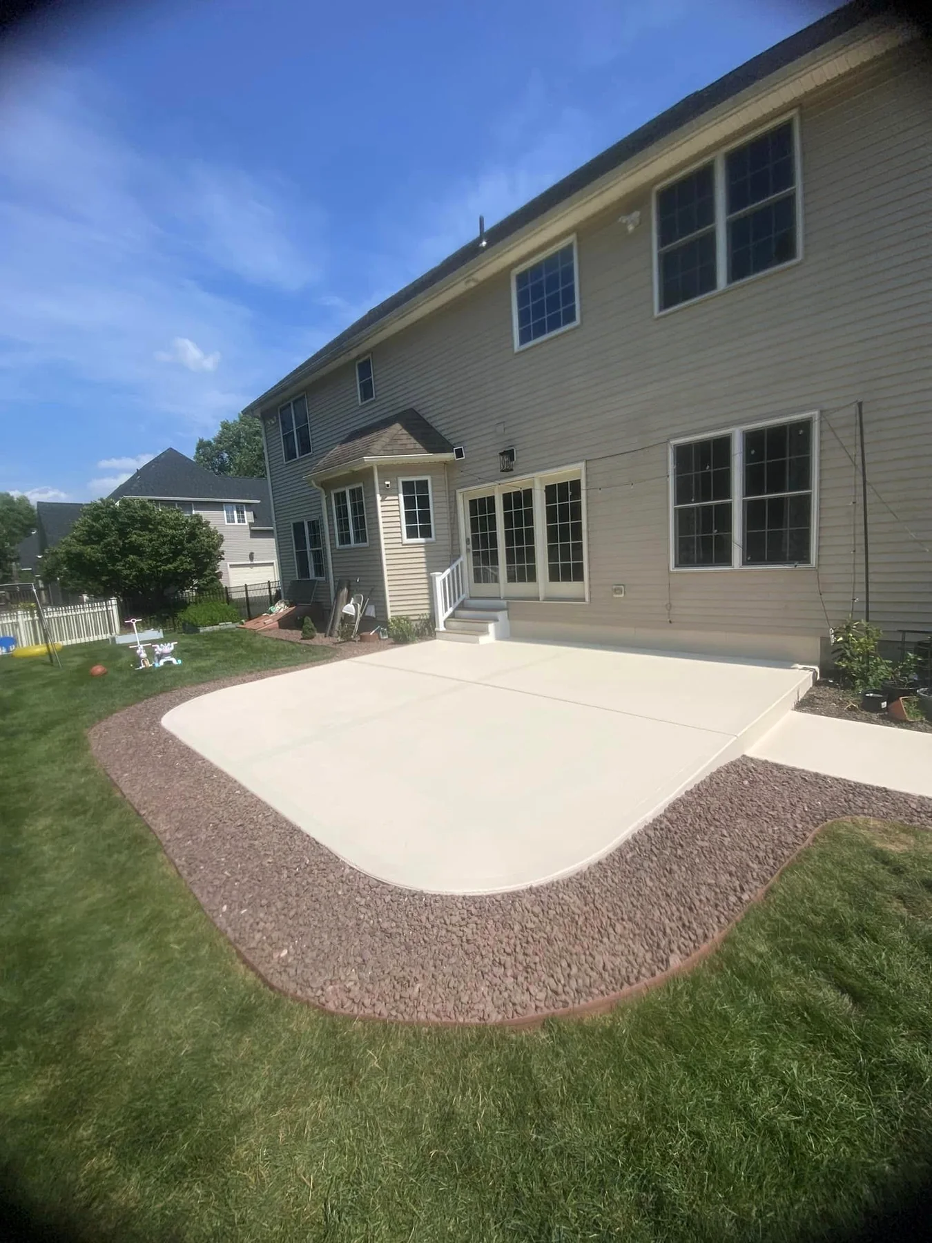 Patio after resurfacing